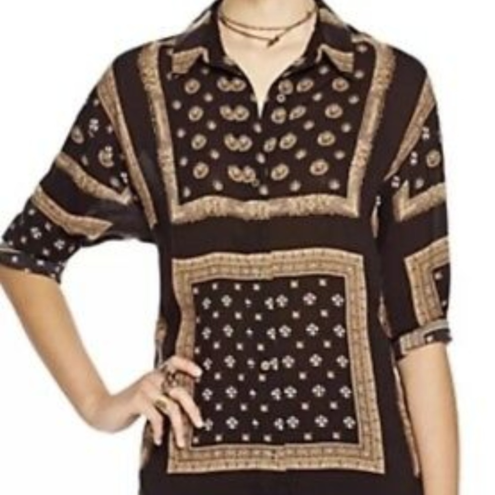 Free people Little Secrets Button Down Blouse - Picture 6 of 7